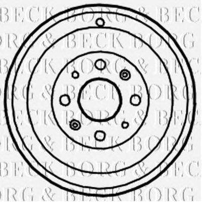 BORG & BECK bbr7122 -  Тормозной барабан